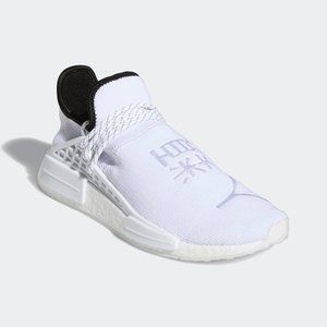 Adidas x Pharrell NMD Human Race Cloud White Sneakers